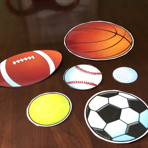 teacher’s friend Other - Sports Ball bulletin board Set